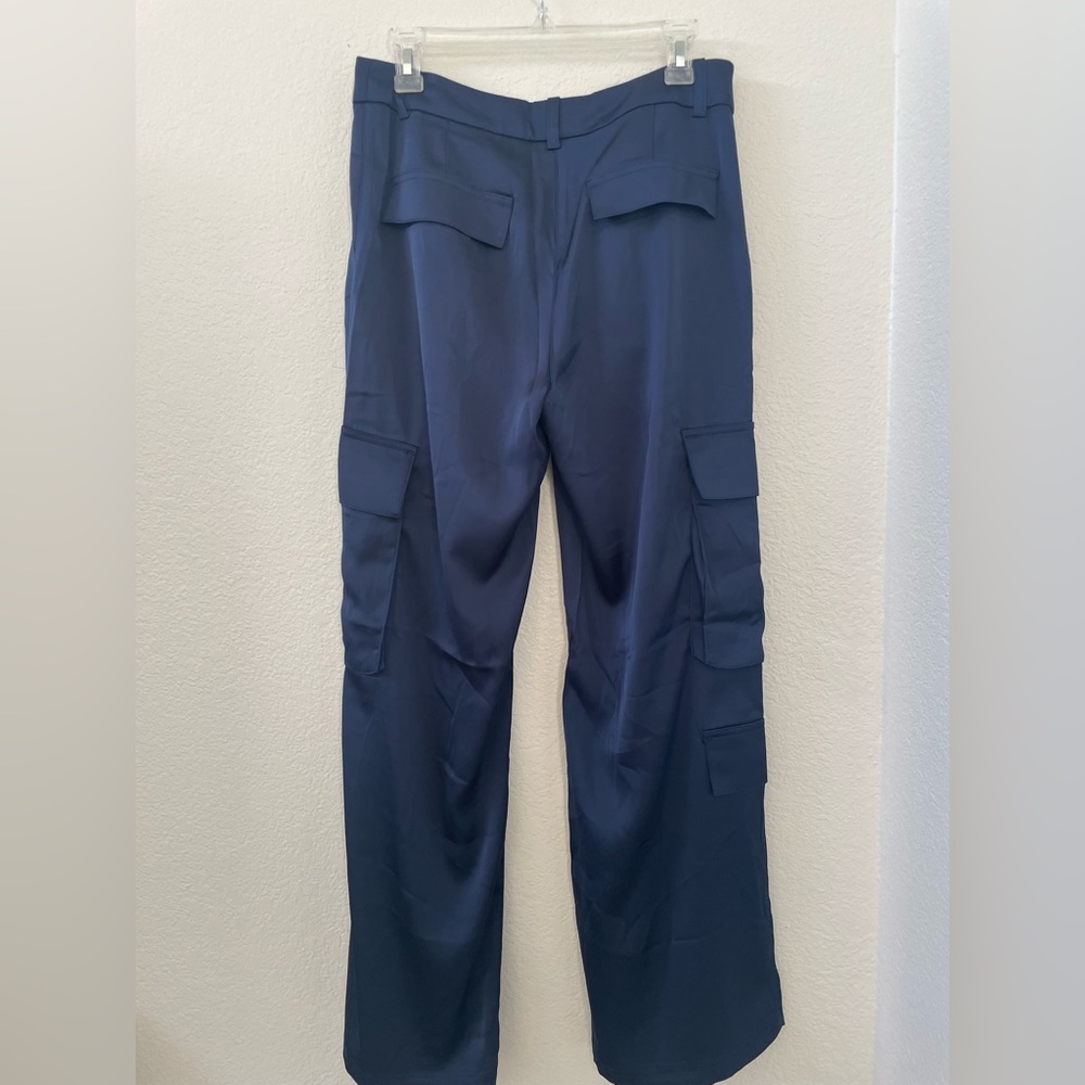 Satin cargo pants